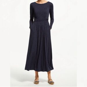 Boden Lucille Jersey Long Sleeve Midi Day Dress 12